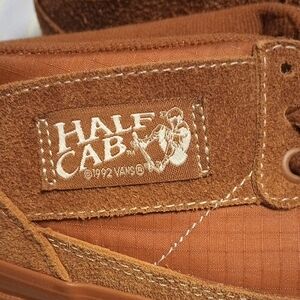 Vans Half Cab Hairy Suede Ginger Men's Size 7.5 N.W.T, Extra Laces, Super Clean